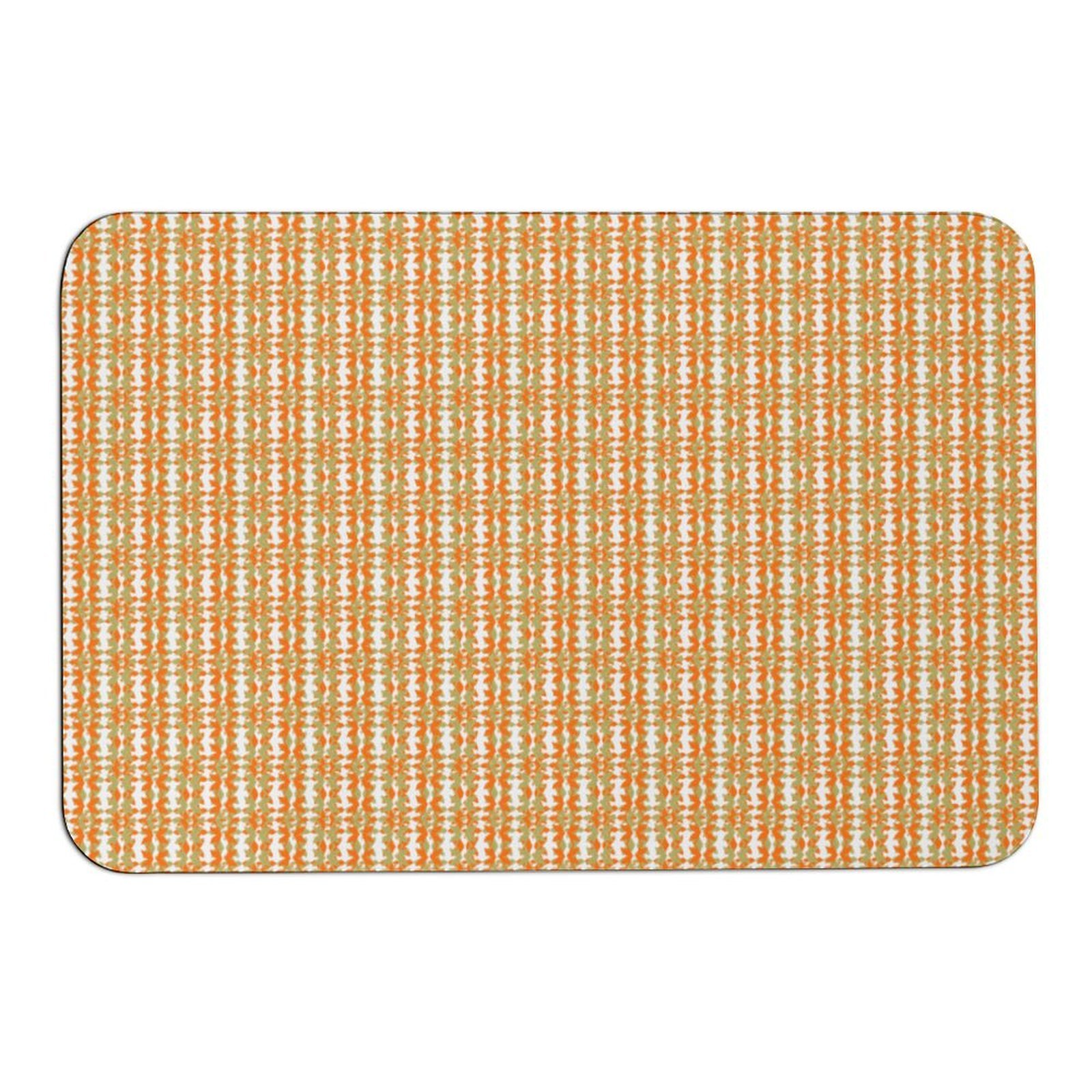 boho striped orange beige