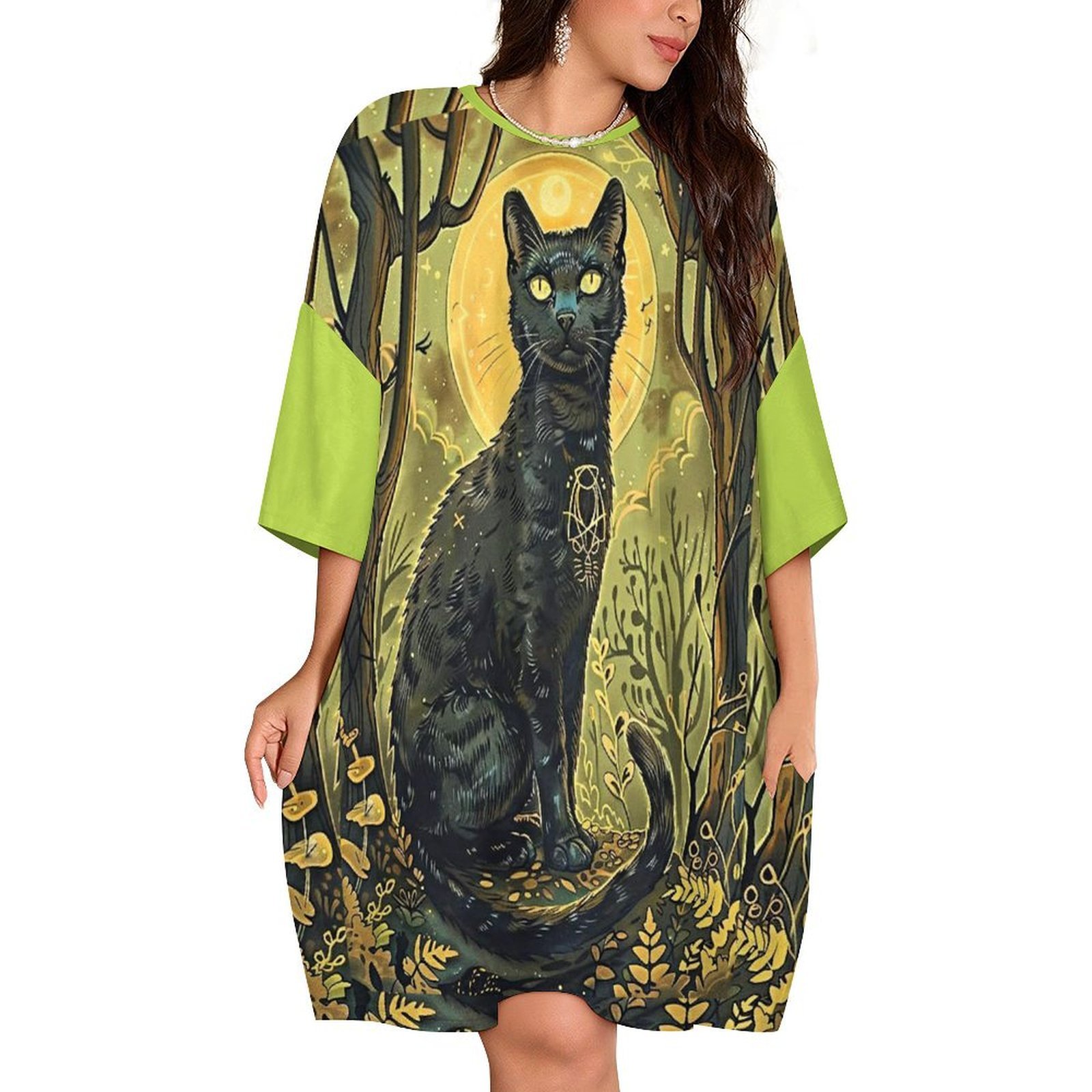 Black Kosmic Kitty en Forest