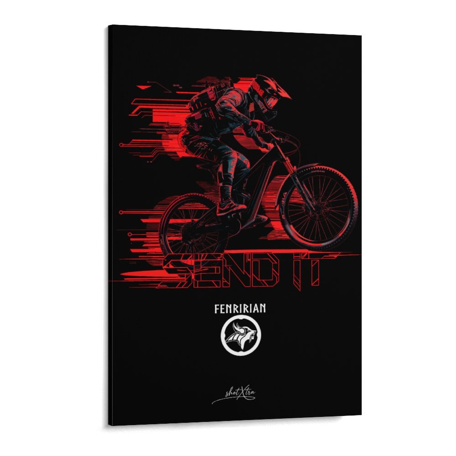 Cyberpunk Mountainbiker