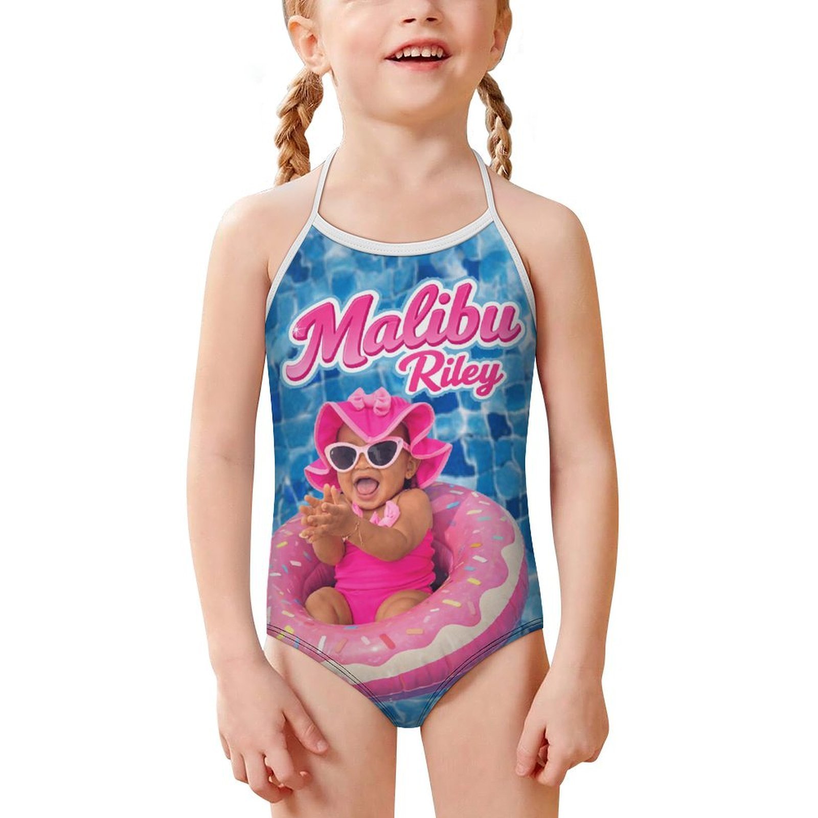 Children's strap swimsuit