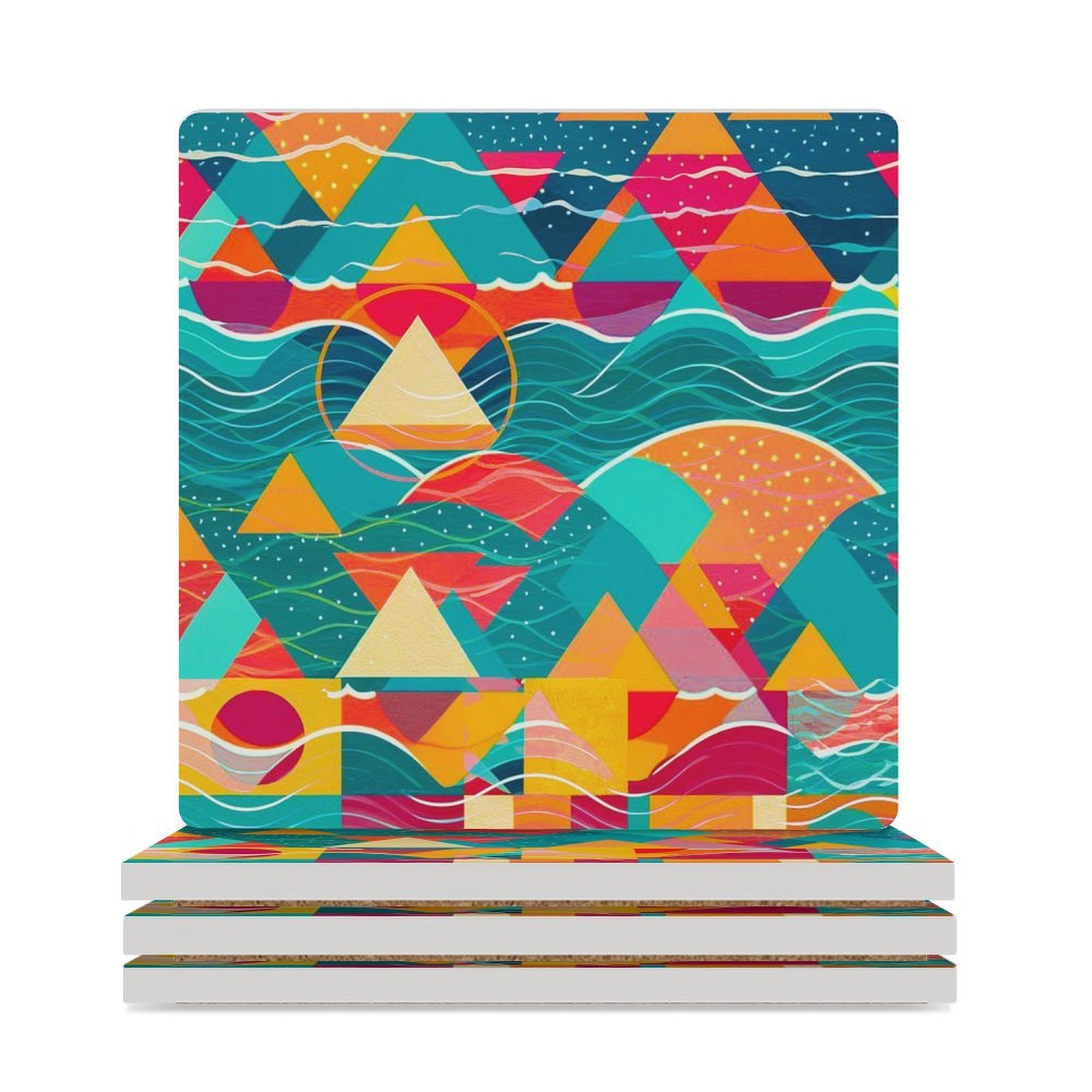 Abstract Mountains and River