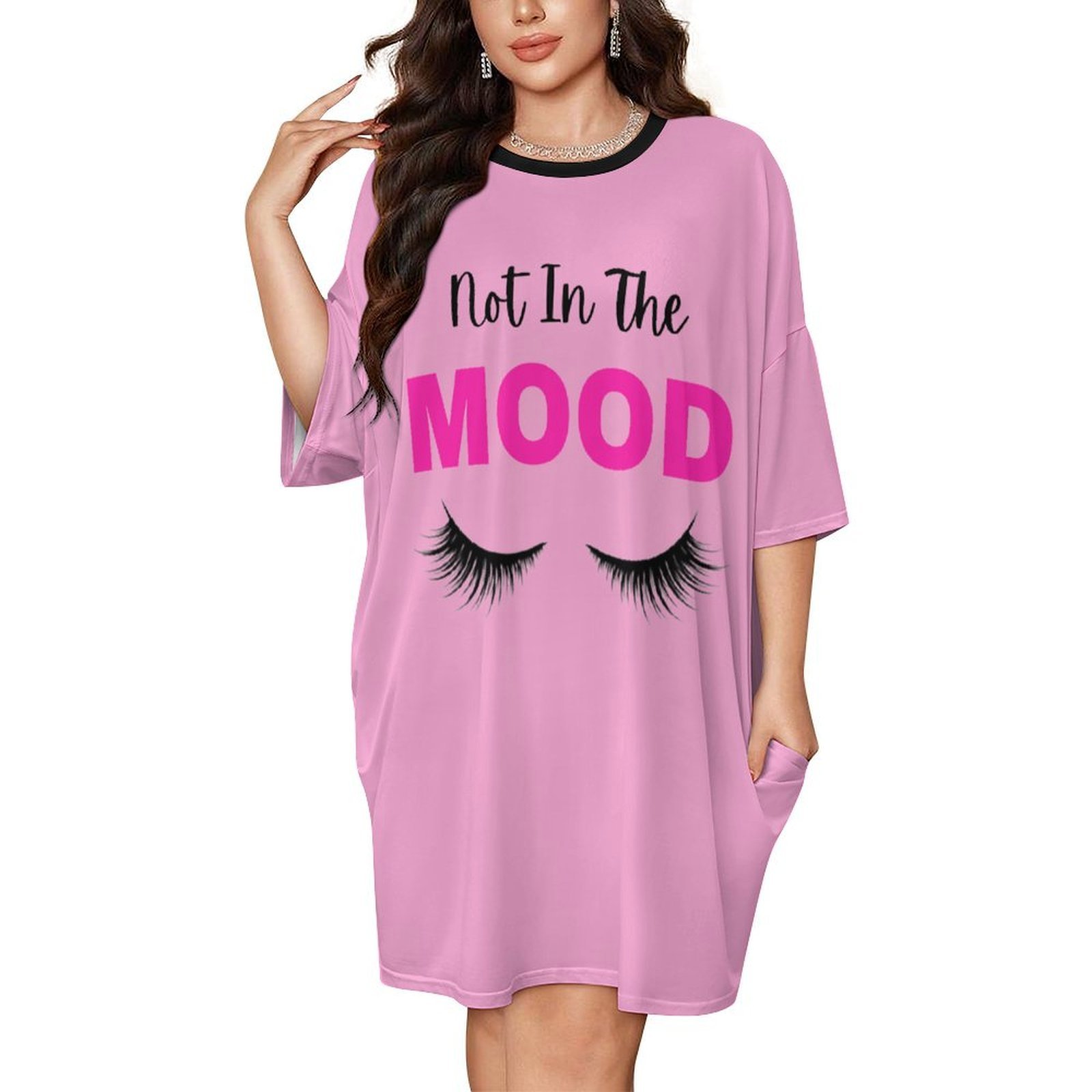 Cozy Plush Purple Attitude Quote & Girly Lash Graphic