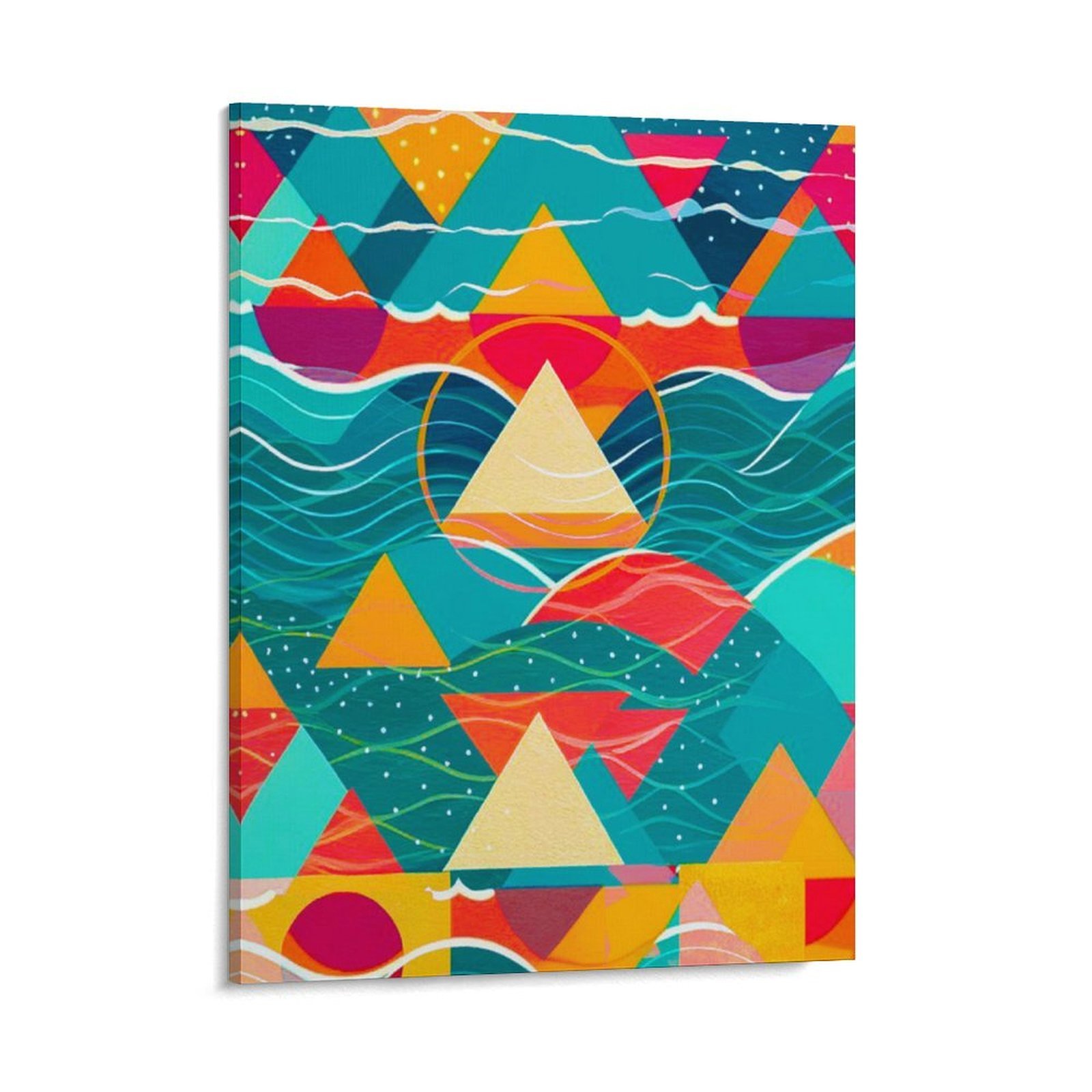 Abstract Mountains and River