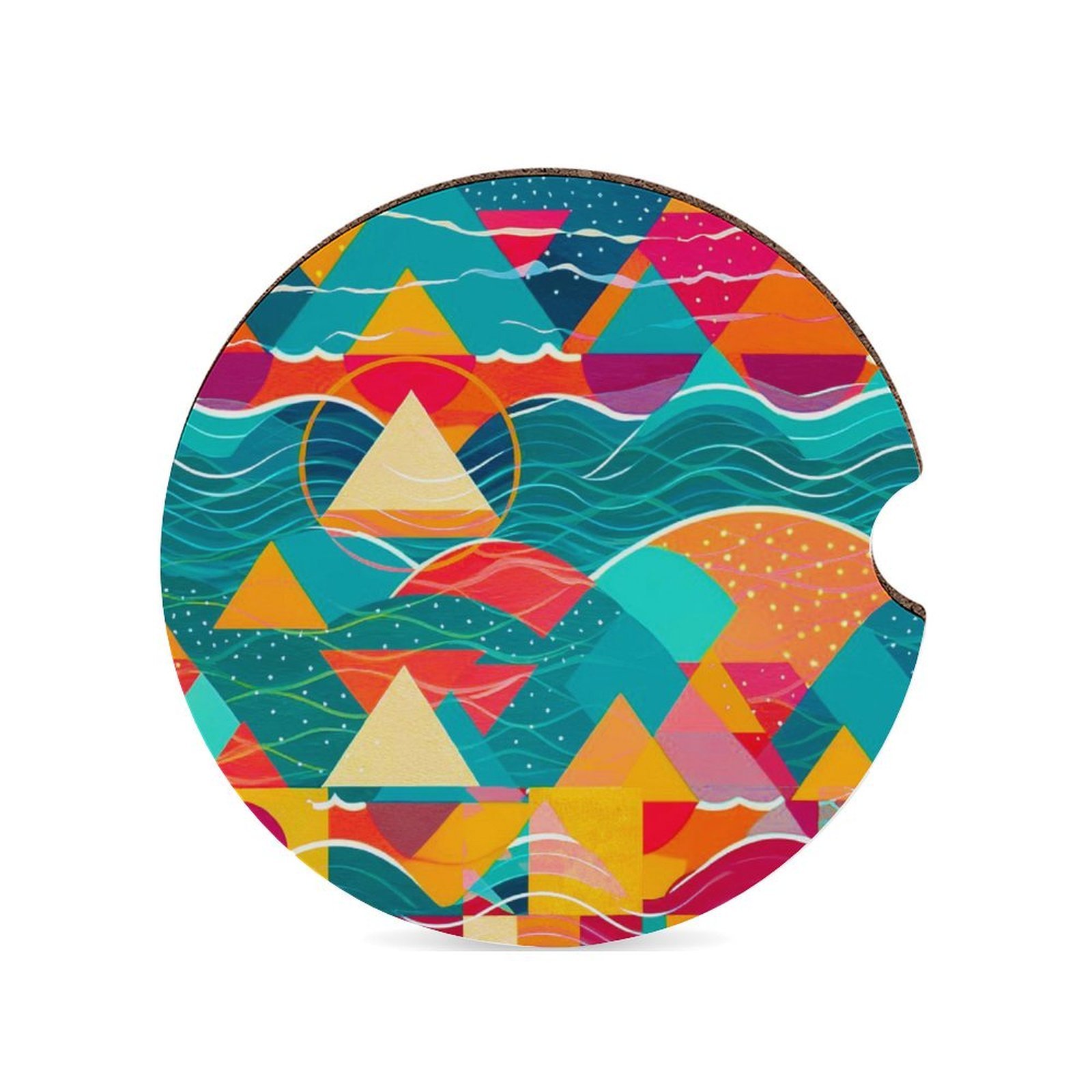 Abstract Mountains and River