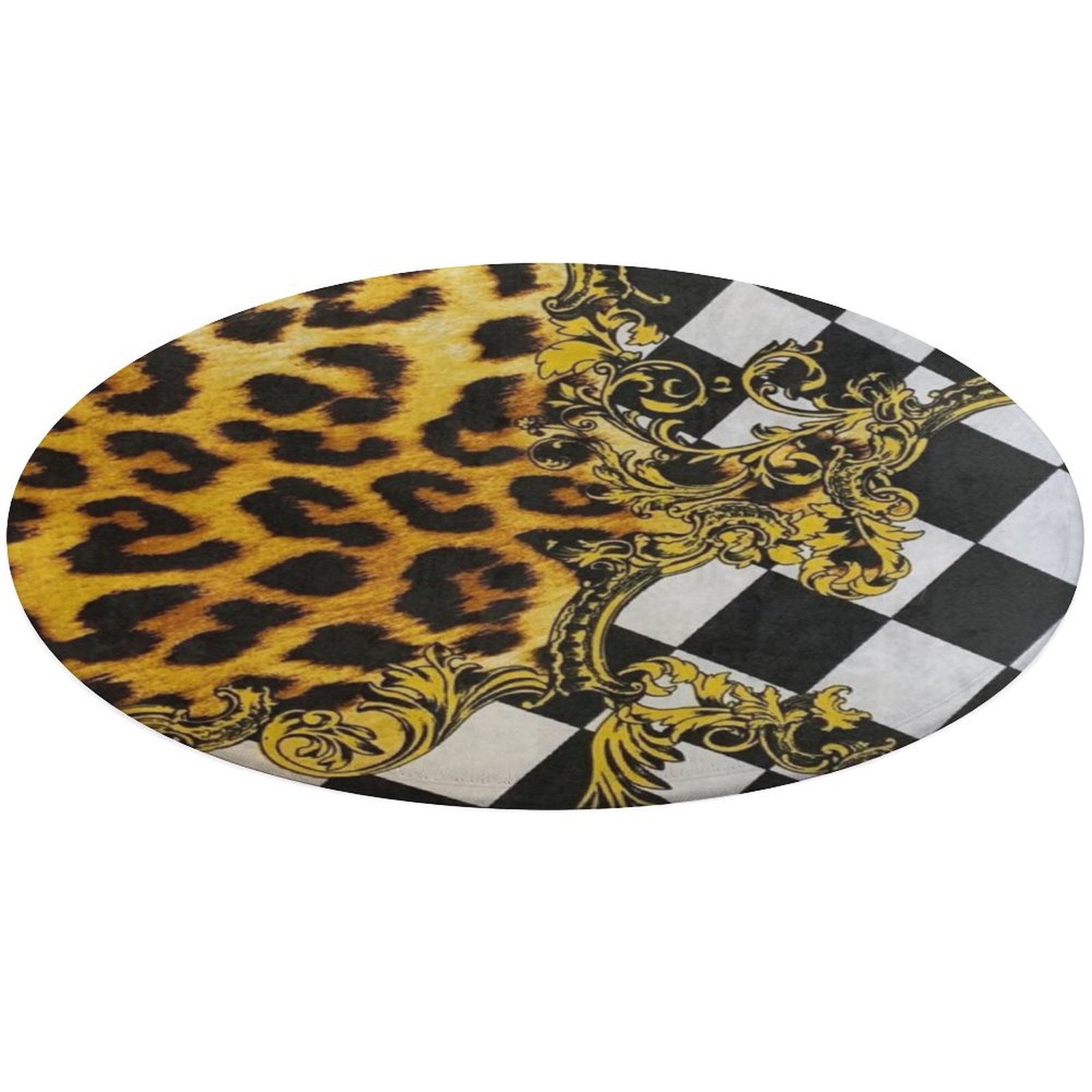 Coral velvet floor mat