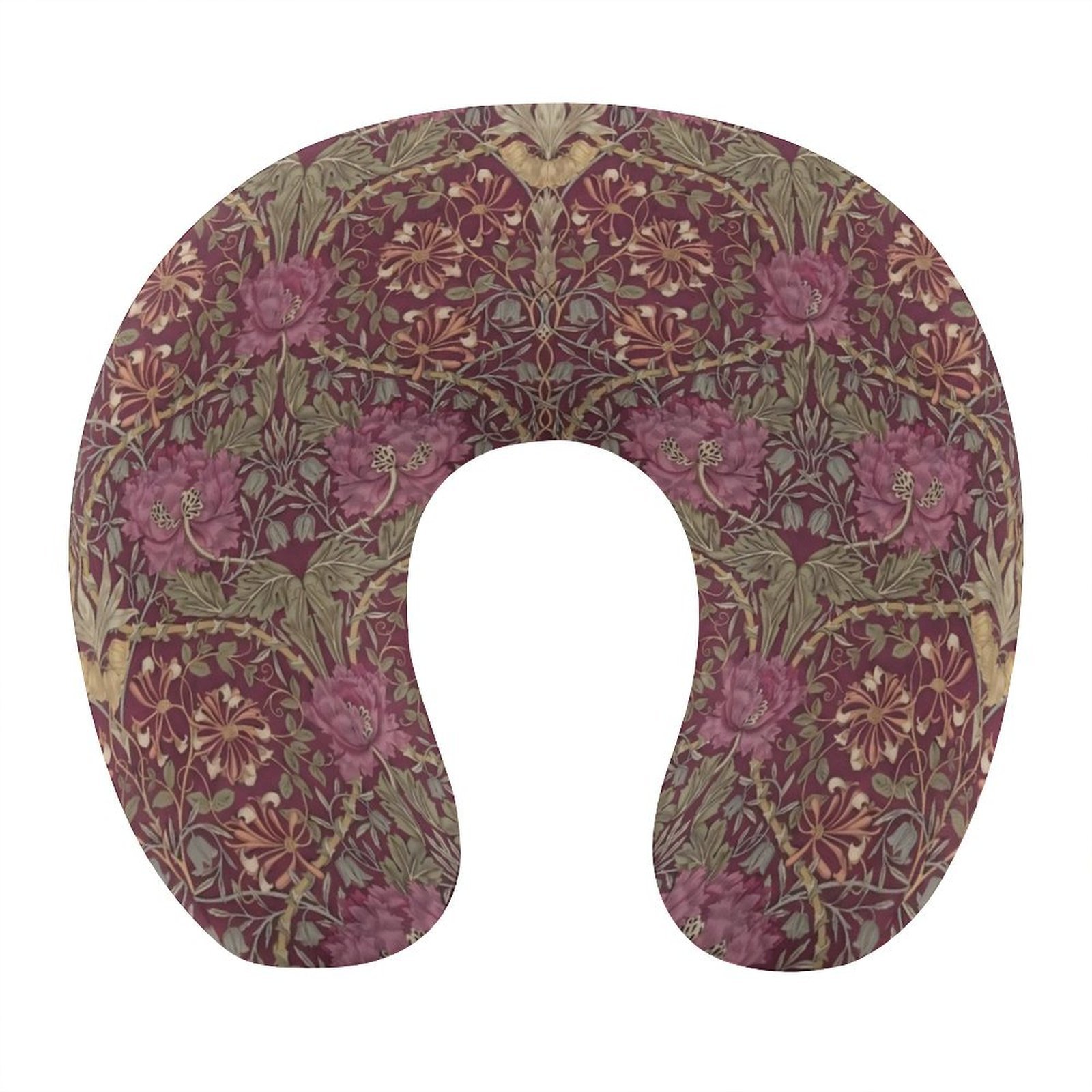 WMorris Purple Floral Neck Pillow