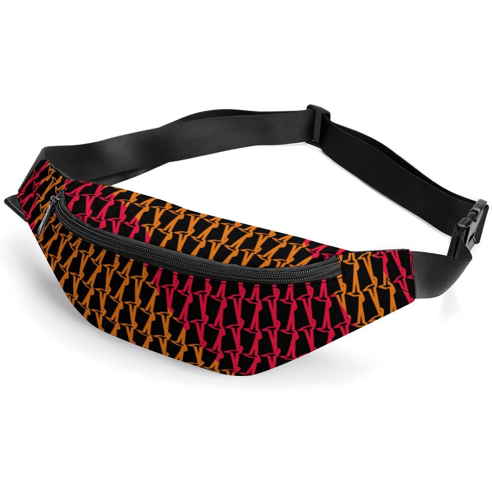 modern pink orange black