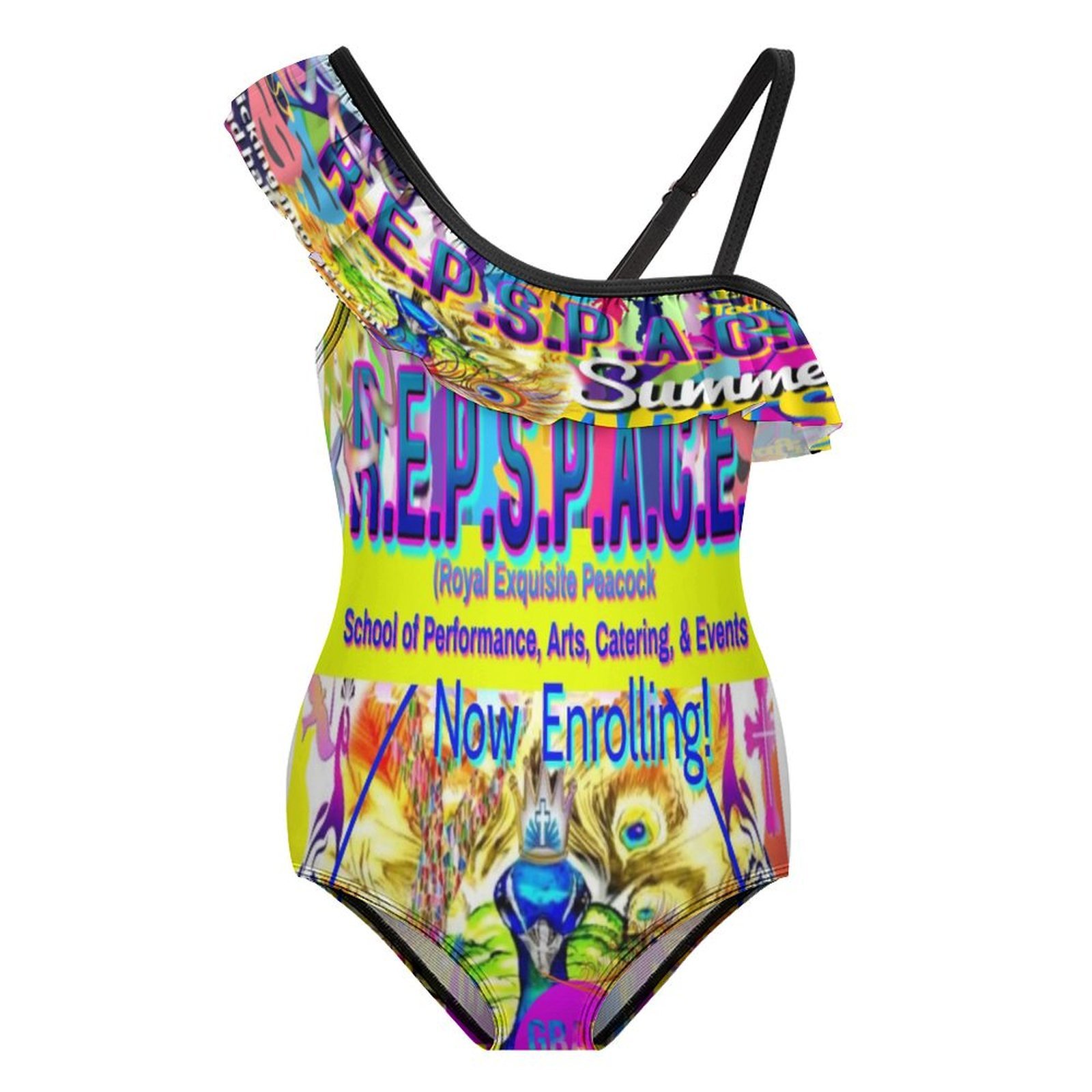 JNV REPSPACE SWIMSUIT COLOFUL RUFFLES