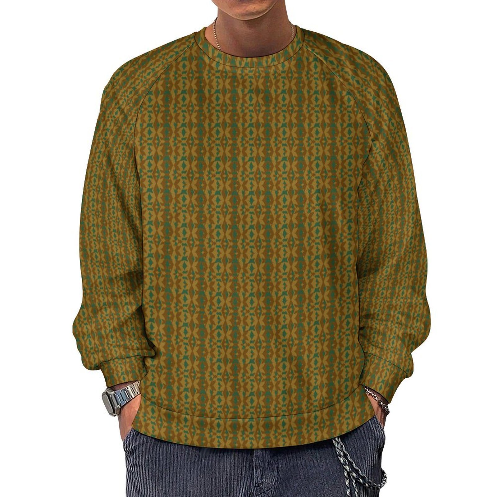 eclectic striped mustard