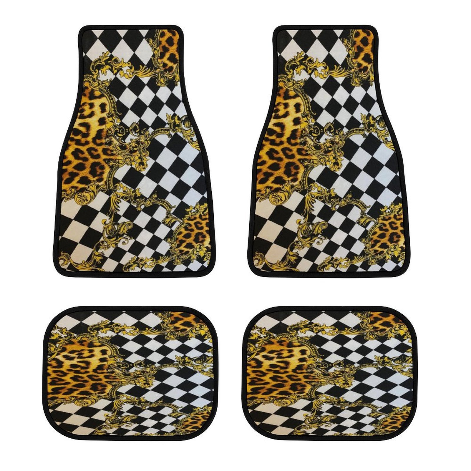 Four piece car mat set
