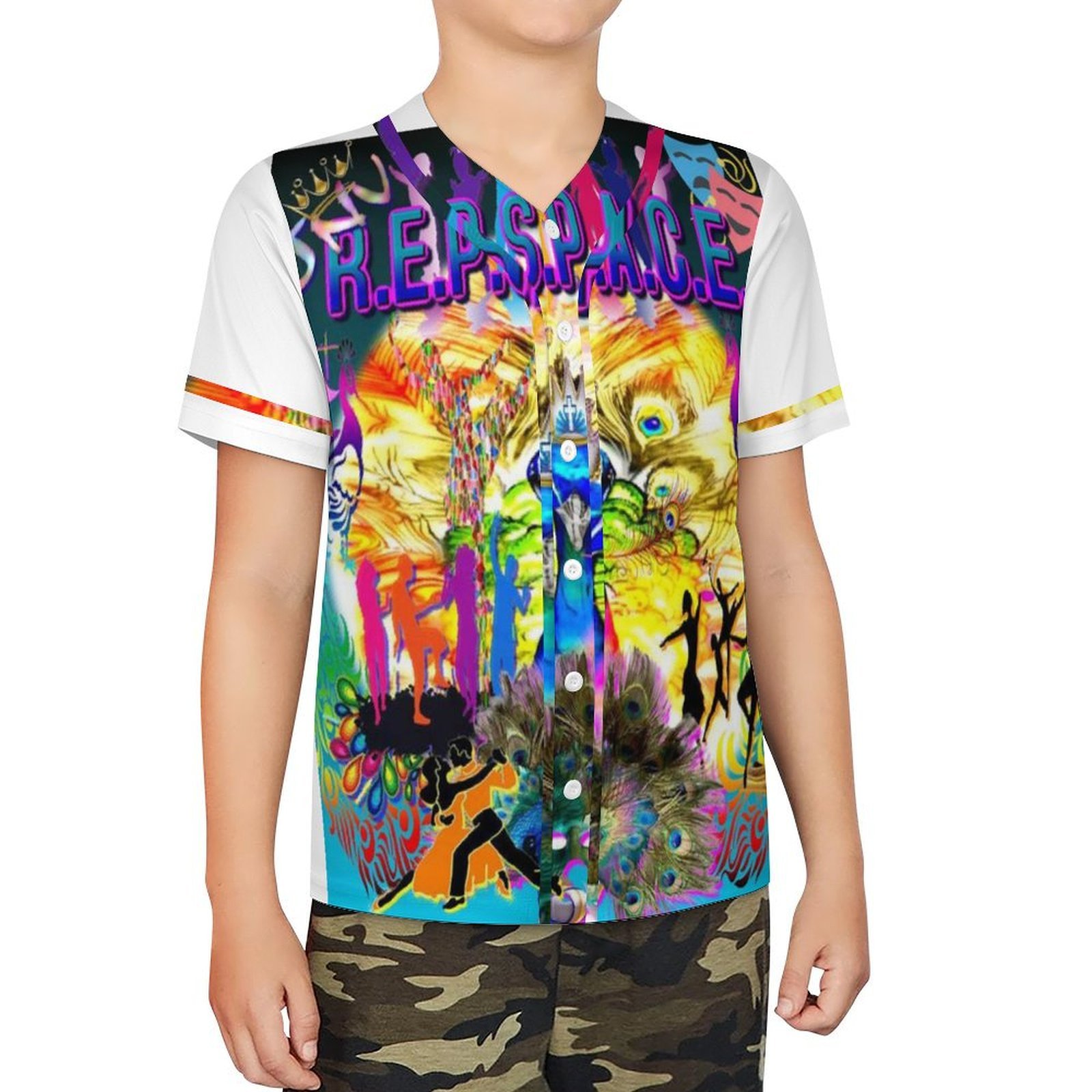 JNV REPSPACE BASEBALL JERSEY DARK GREEN