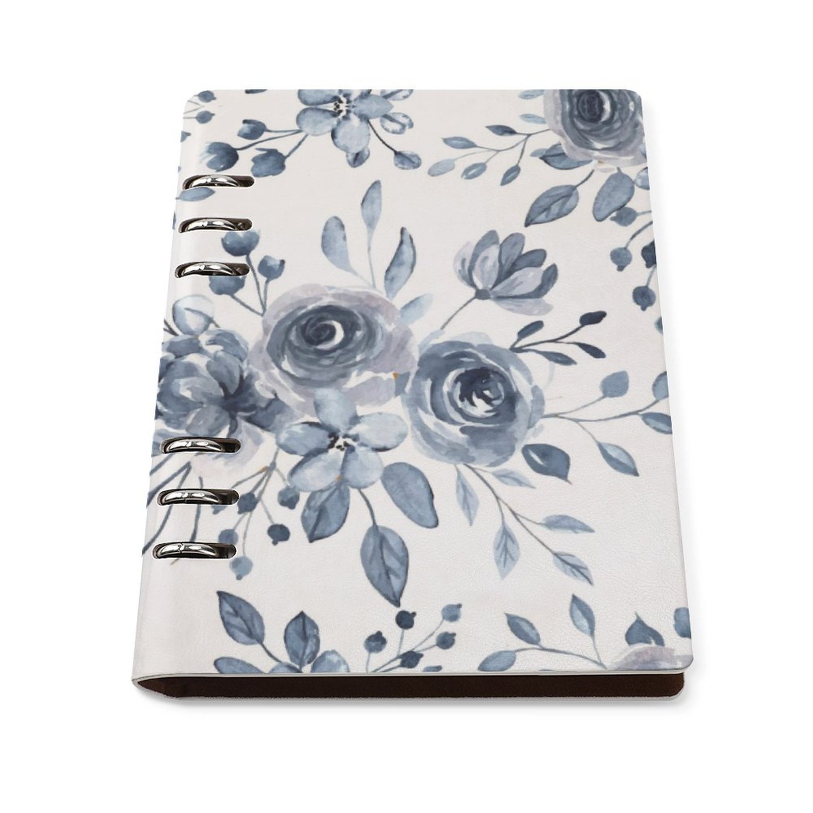 Watercolor grey Multicolor aesthetic Floral Spiral Journal Notebook artistic Binder Notebook (A5)