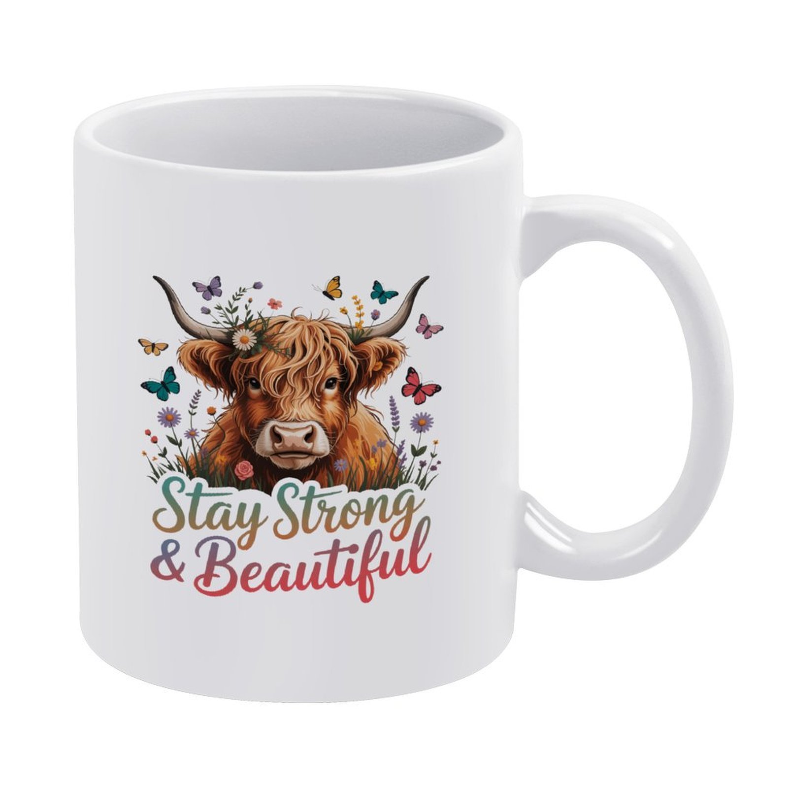 Strong And Beautiful Highland Cow