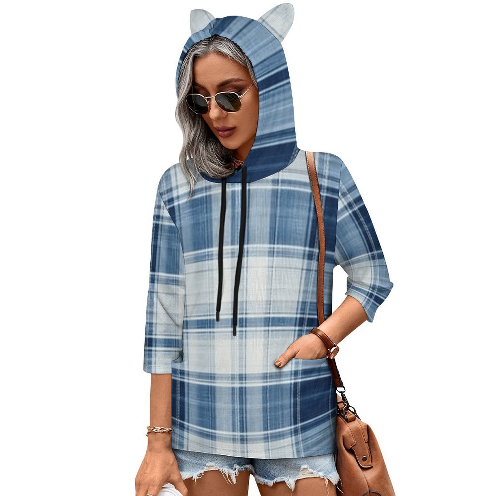 Blue plaid