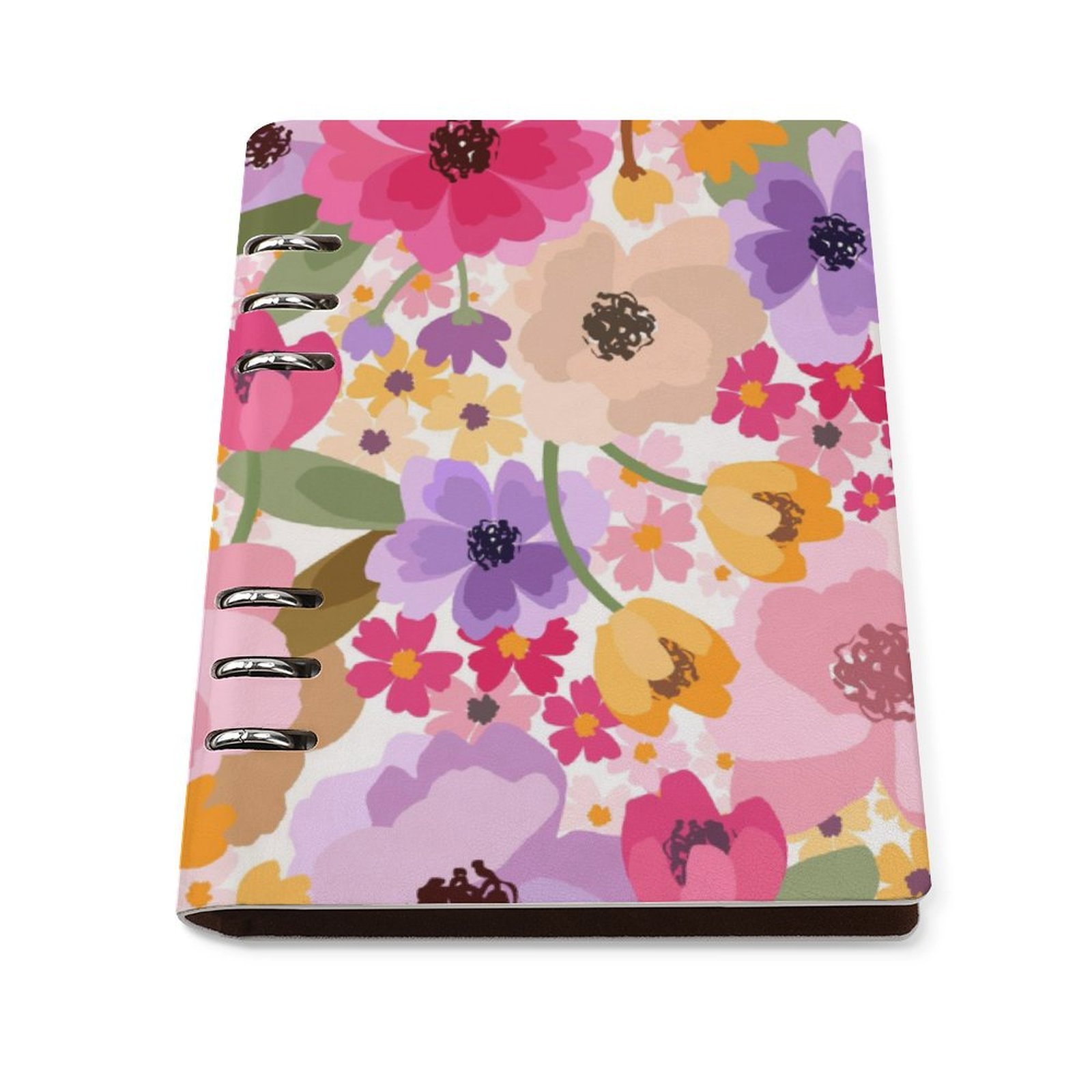Watercolor Multicolor aesthetic Floral Spiral Journal Notebook artistic Binder Notebook (A5)