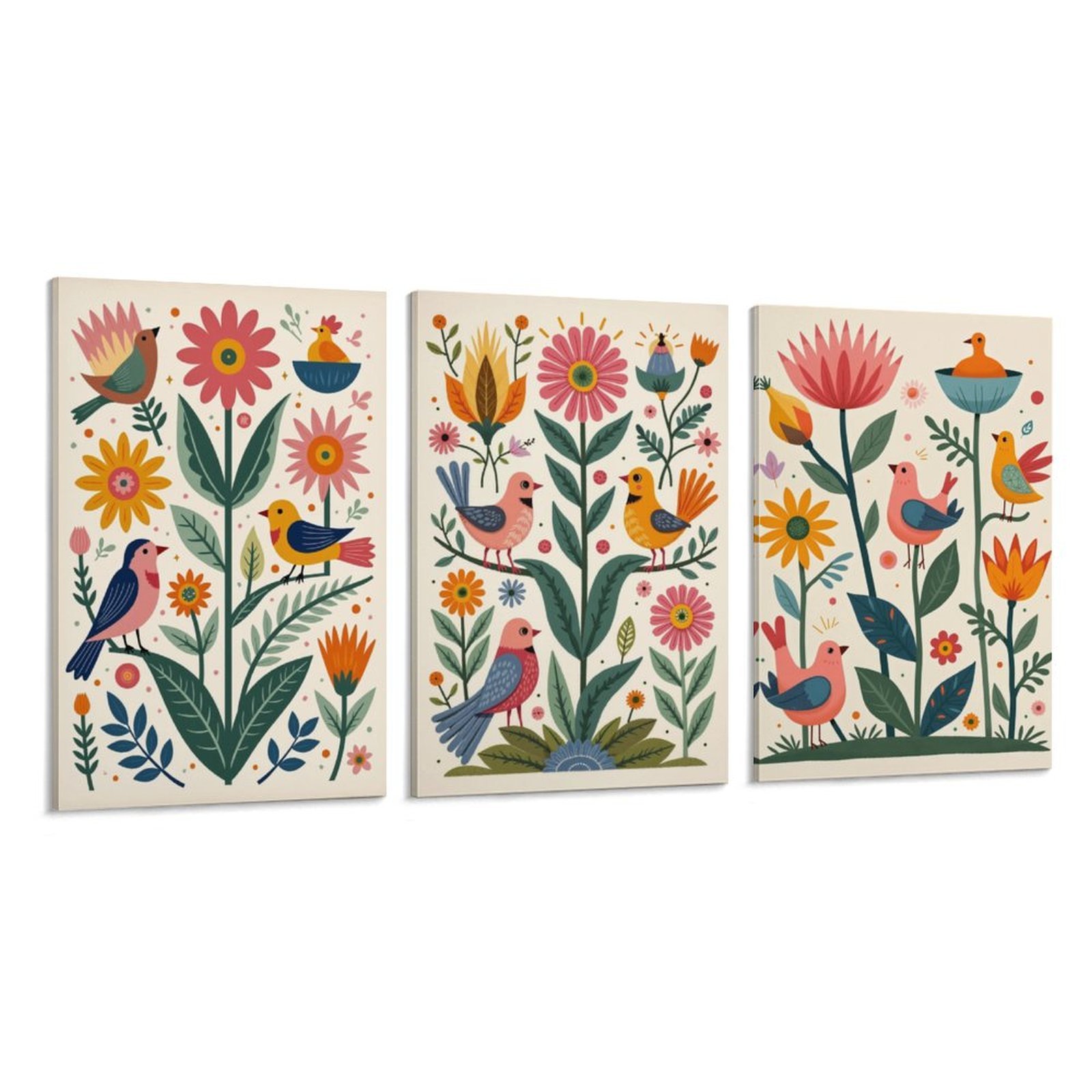 Three piece wall art