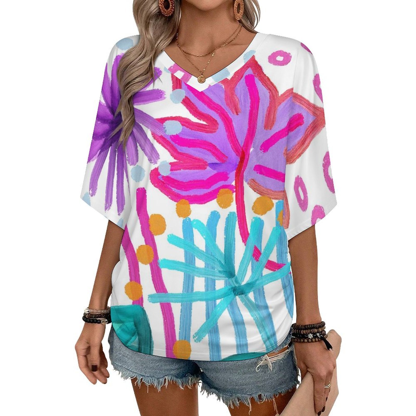 Wild Flowers Abstract Art to Wear
