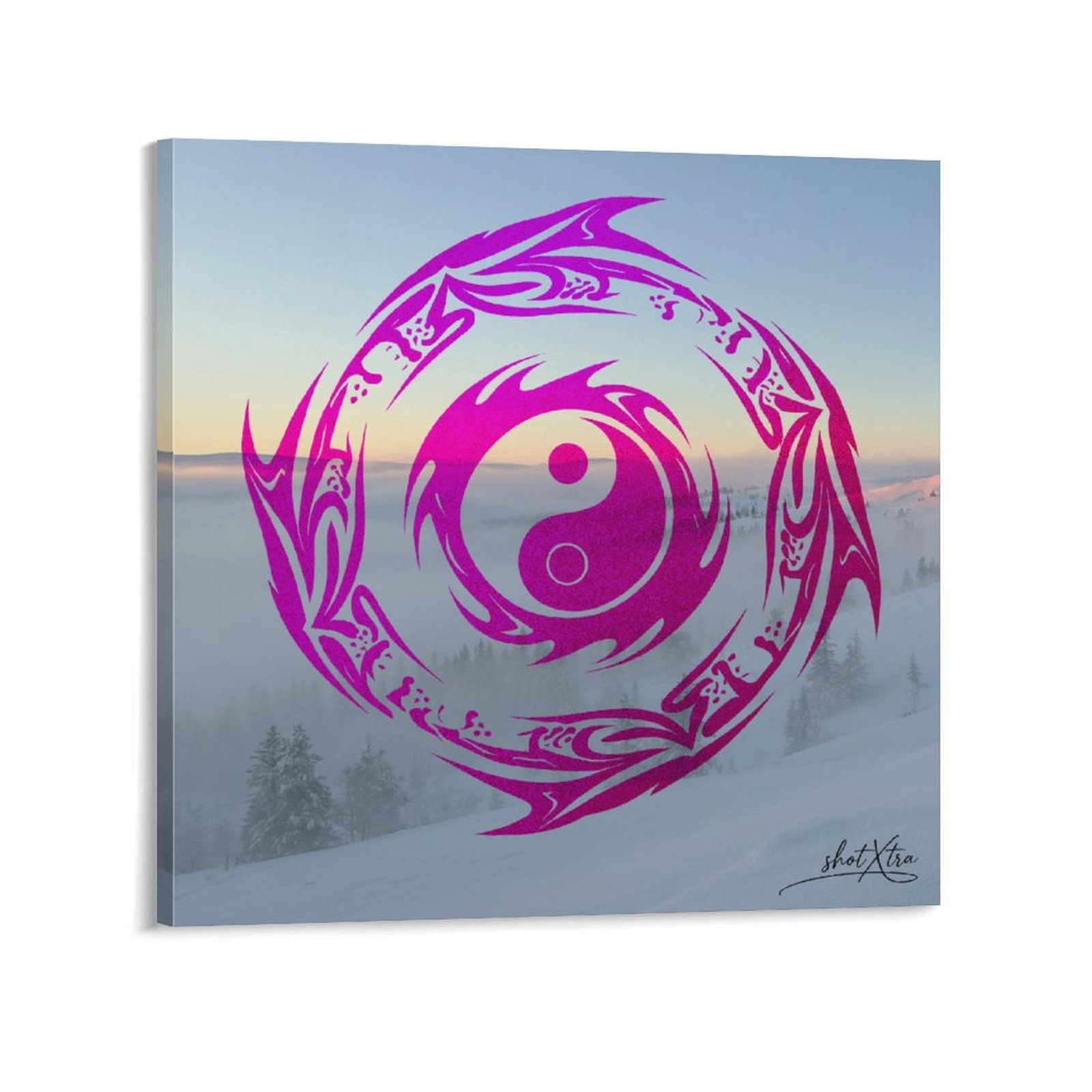 Tribal Yin Yang Rose