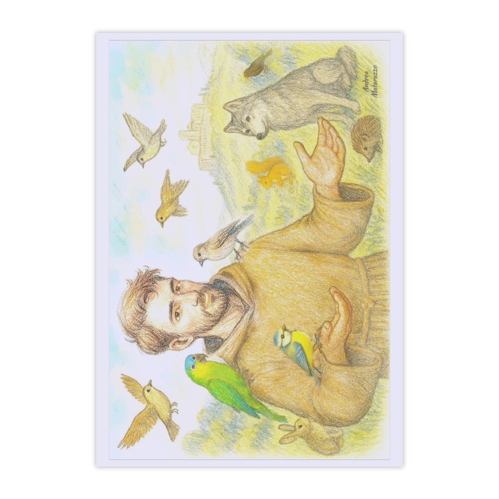 Saint Francis and the sermon to the birds and animals
