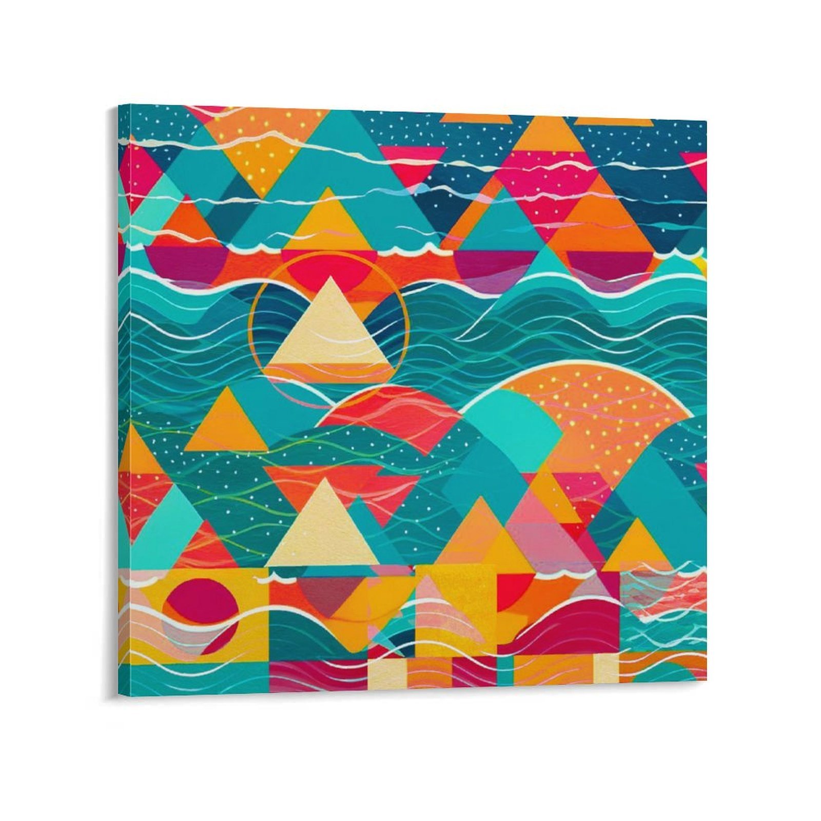 Abstract Mountains and River