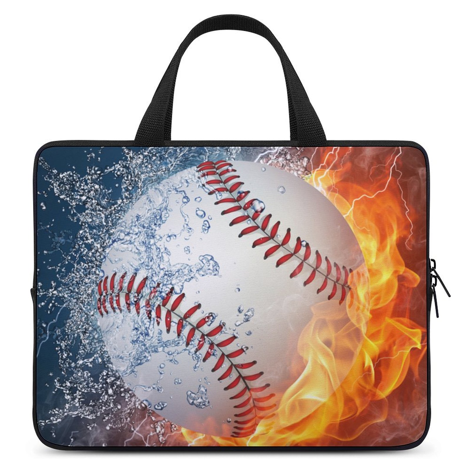 Laptop Bag Bybiment 10 Inch Baseball Ball Fire Water Waterproof eBay