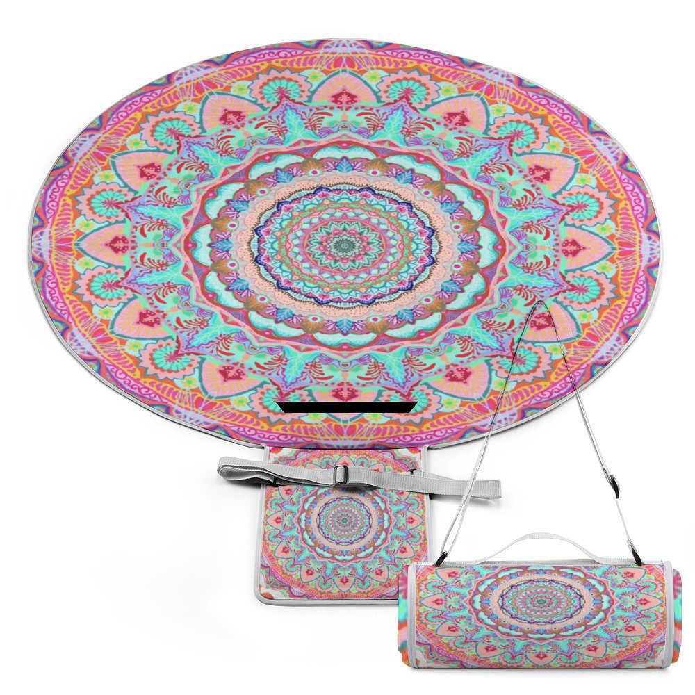 Round outdoor picnic mat