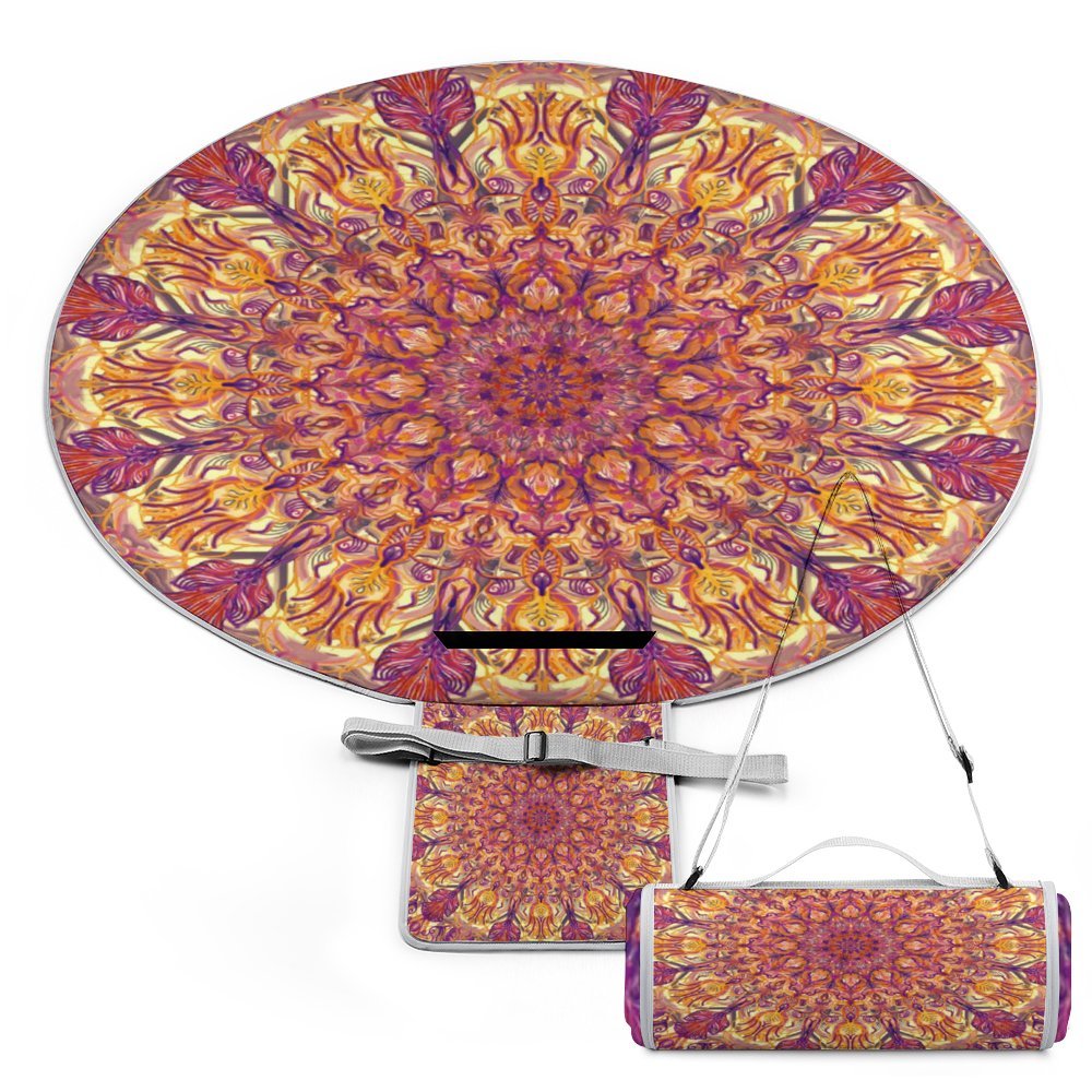 Round outdoor picnic mat