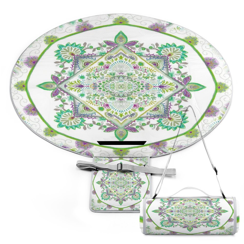 Round outdoor picnic mat