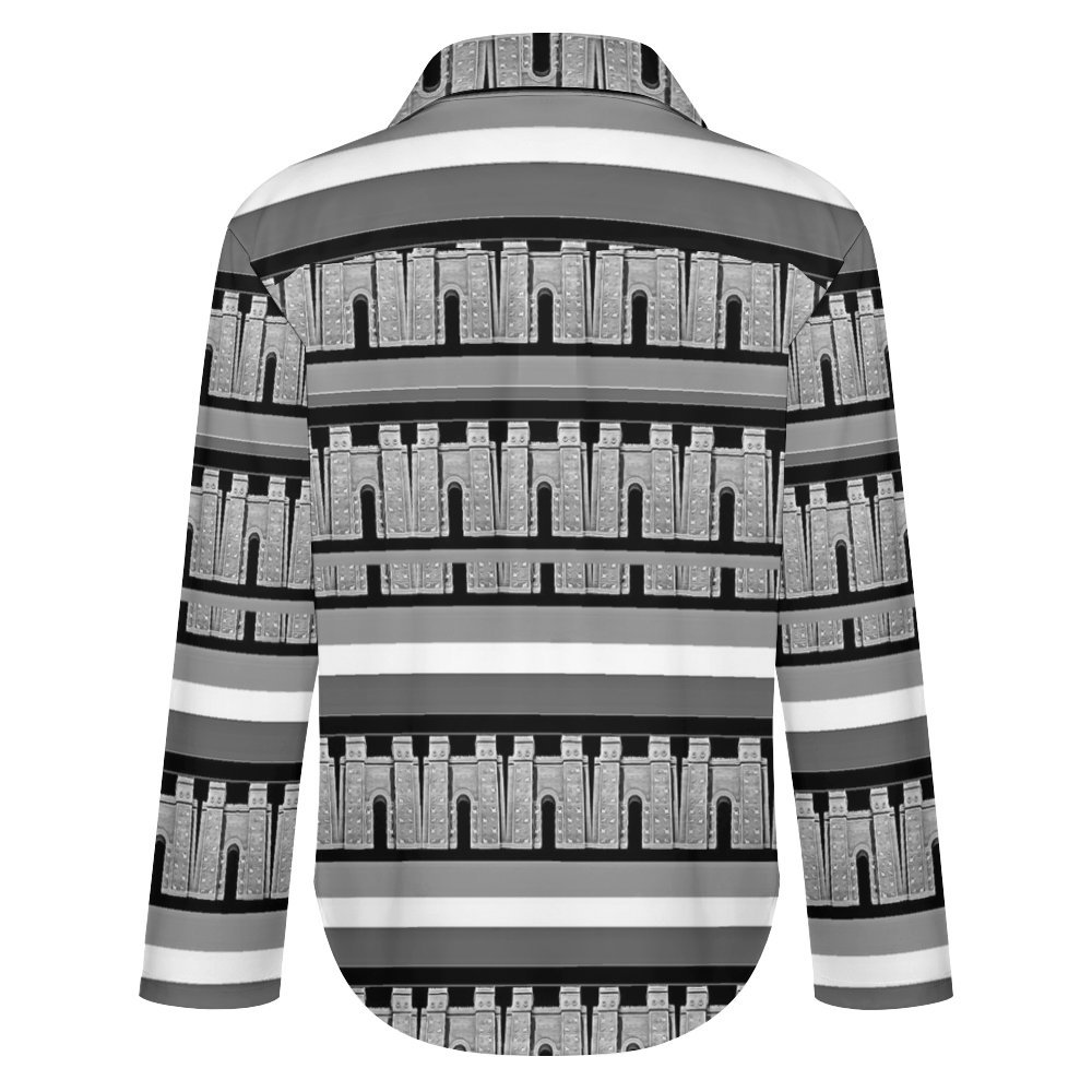 Ishtar gate shirt Long Sleeve Blouse (B648)