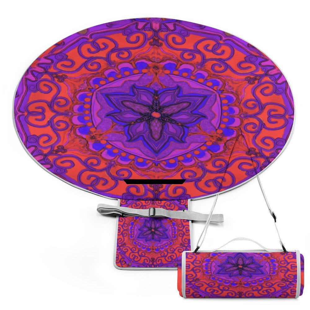Round outdoor picnic mat