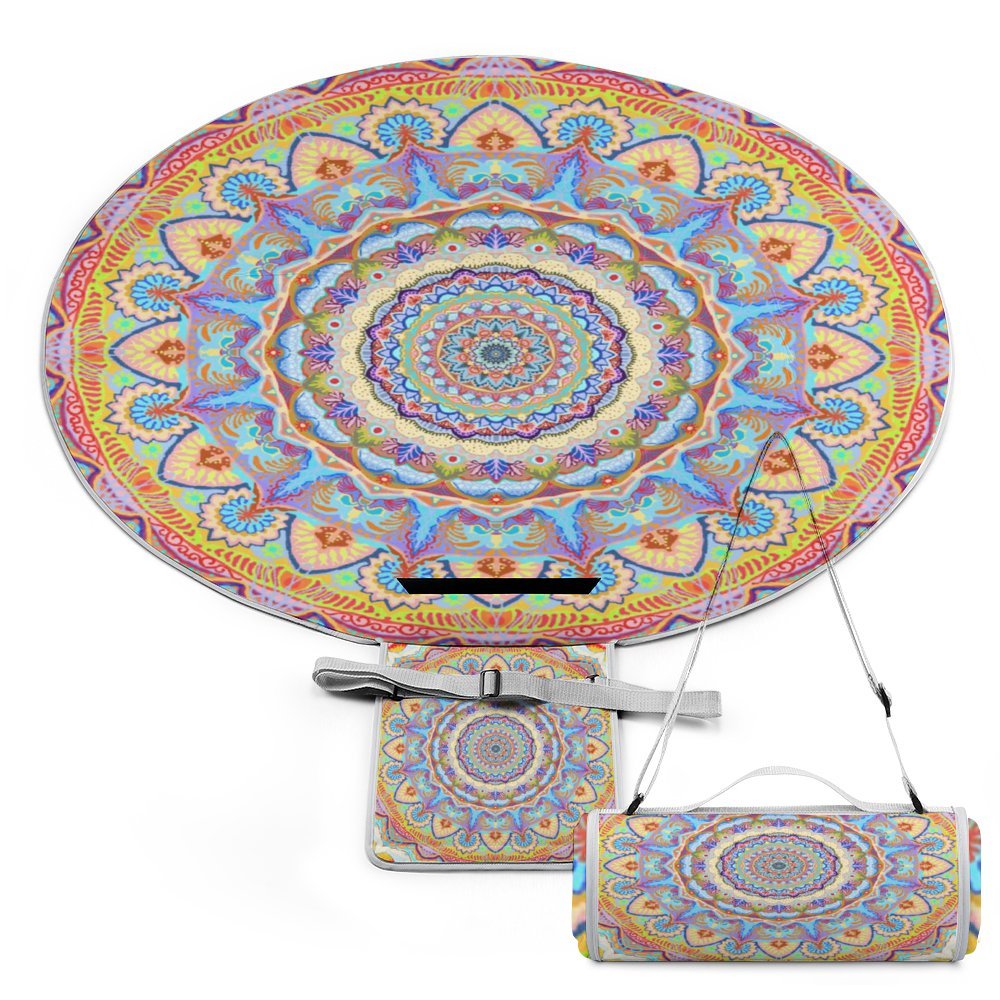 Round outdoor picnic mat