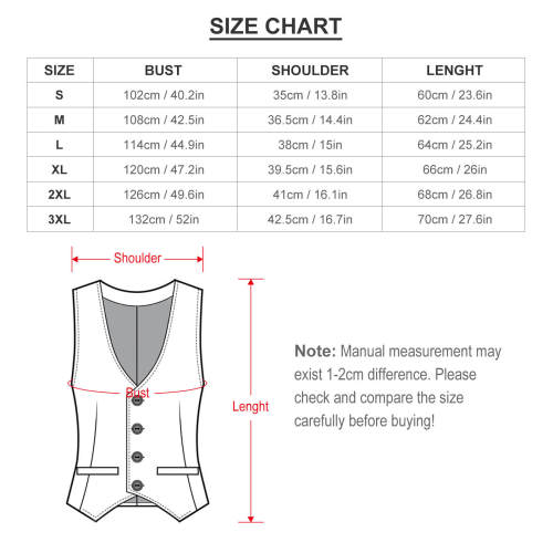 Black Lace Rose Men's Sleeveless Suit Vest