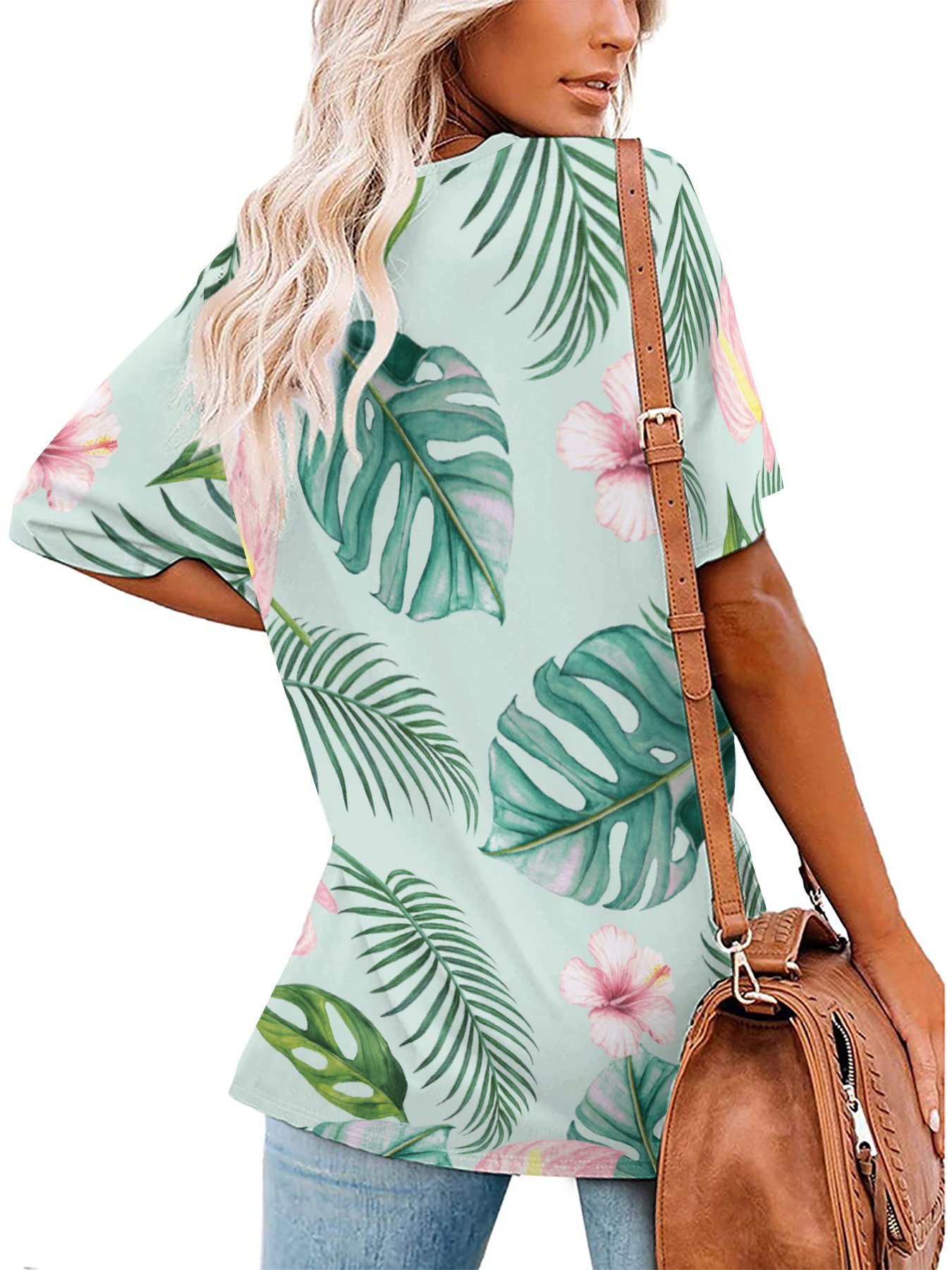 Custom Women's V Neck Short Sleeve T Shirt|Ship From USA
