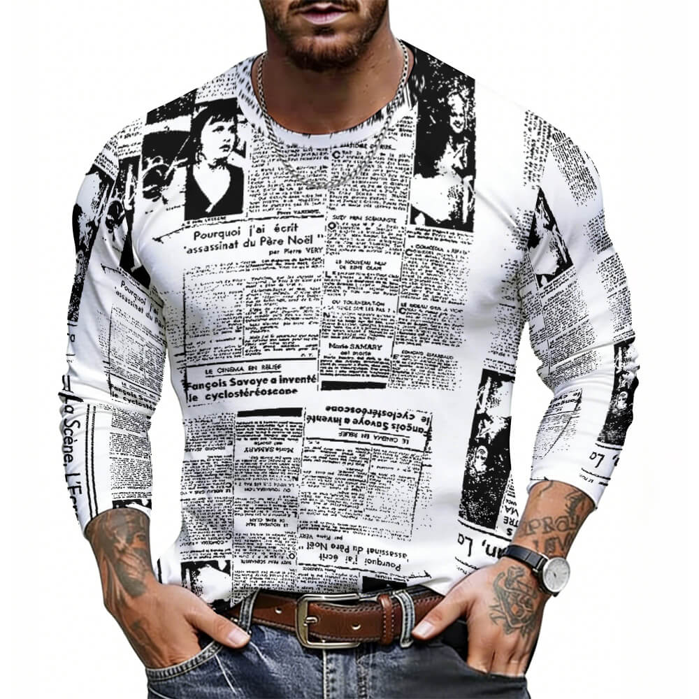 All Over Print Men's Long Sleeve T Shirt