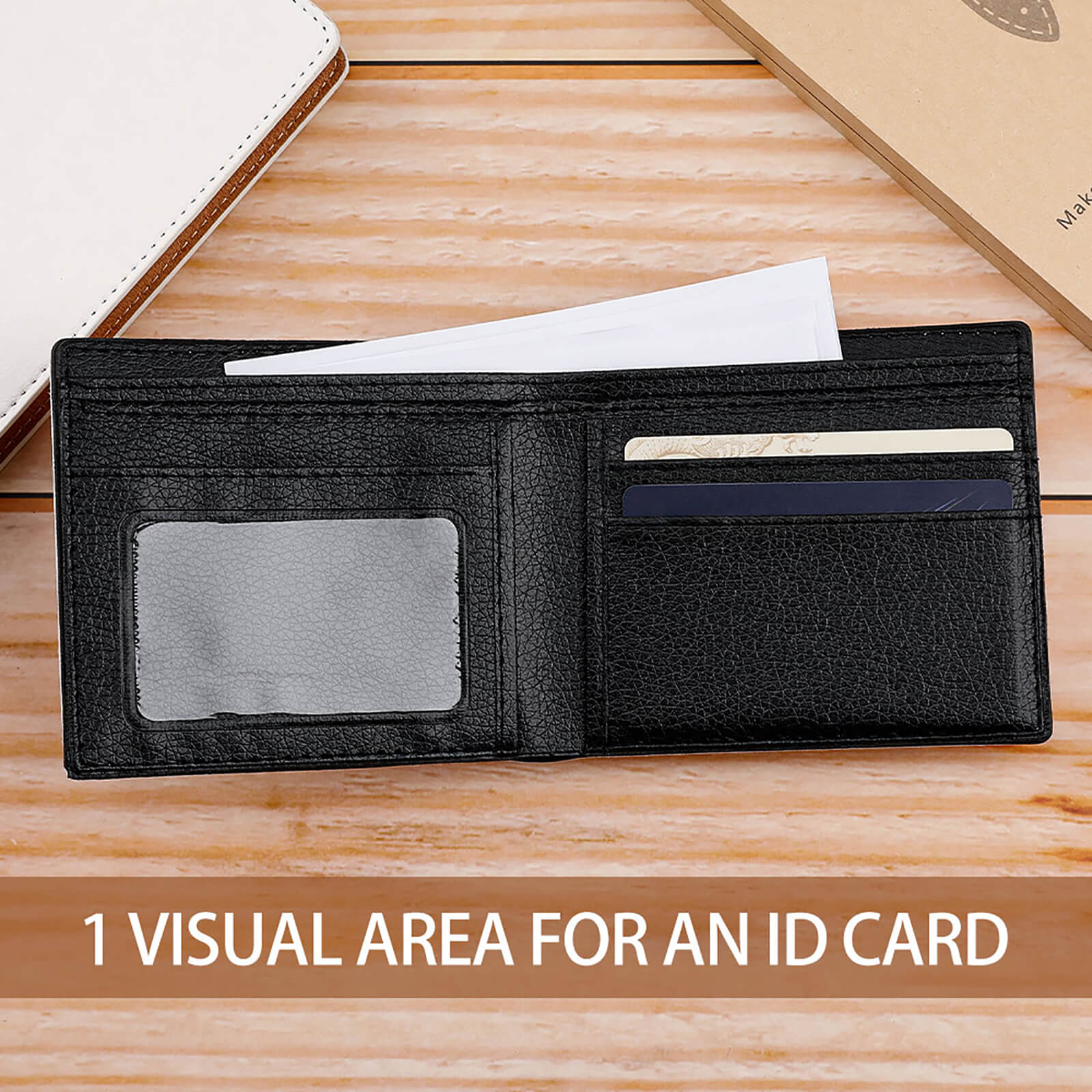 Sunflowers on a Black Background Wallet All Over Print Wallet | ID ...