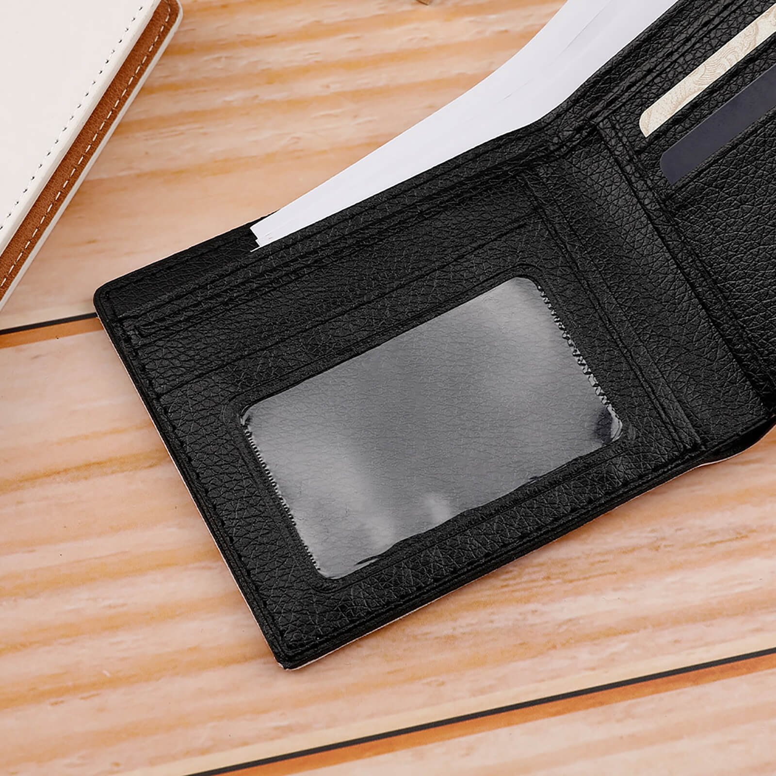 Sunflowers on a Black Background Wallet All Over Print Wallet | ID ...