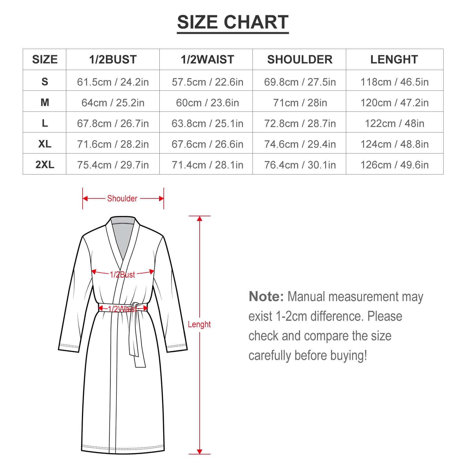 Lamassu bathrobe Adults Belted Long Robe