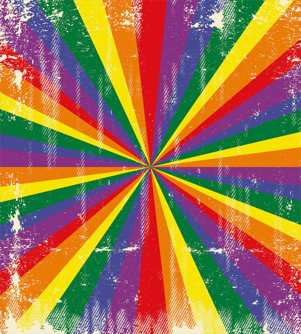 Vintage Radial Scratched — Pattern
