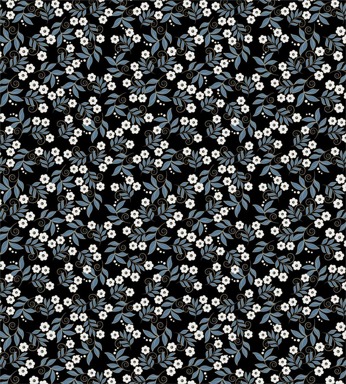 Curly Leafy Branches Flora — Pattern