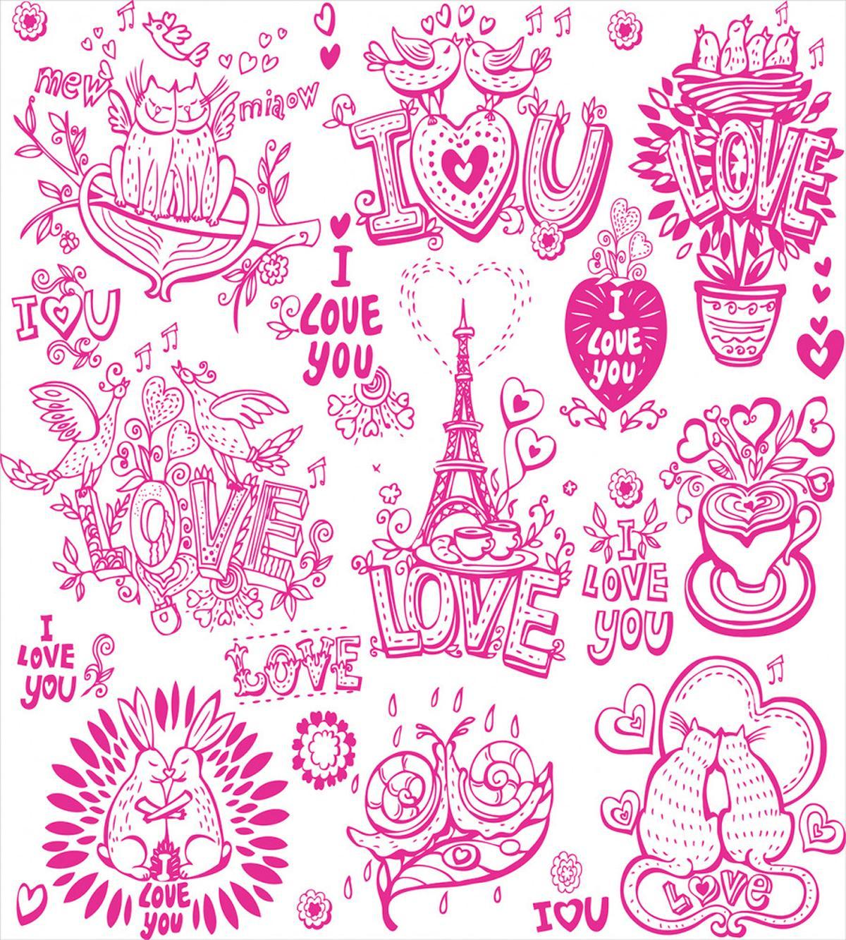 Hugging Touching Singing — Pattern