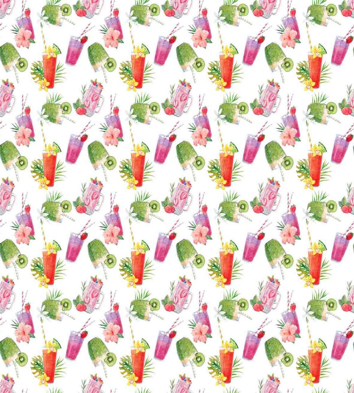 Watercolor Fresh Smoothie — Pattern