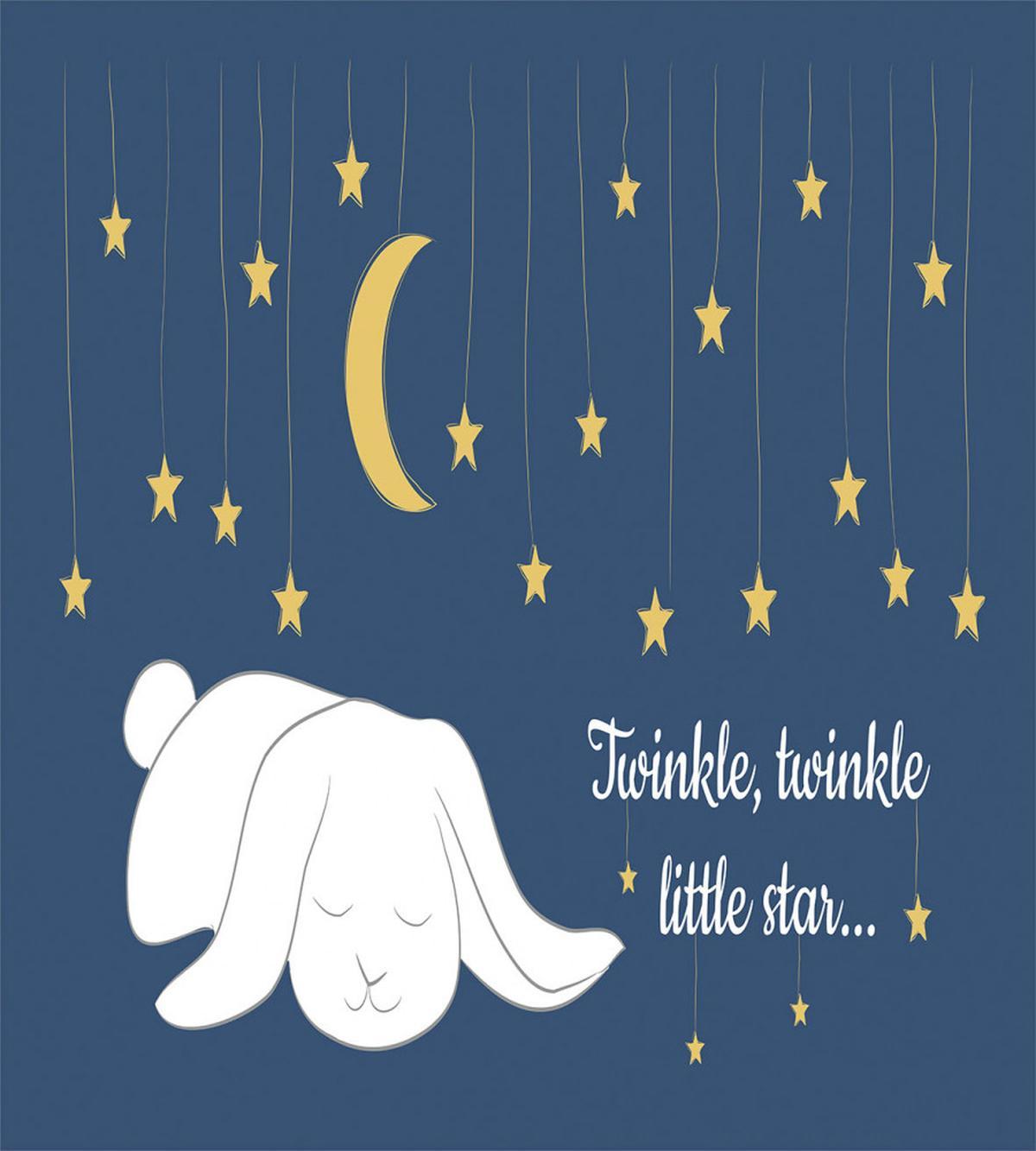 Sleeping Rabbit and Stars — Pattern