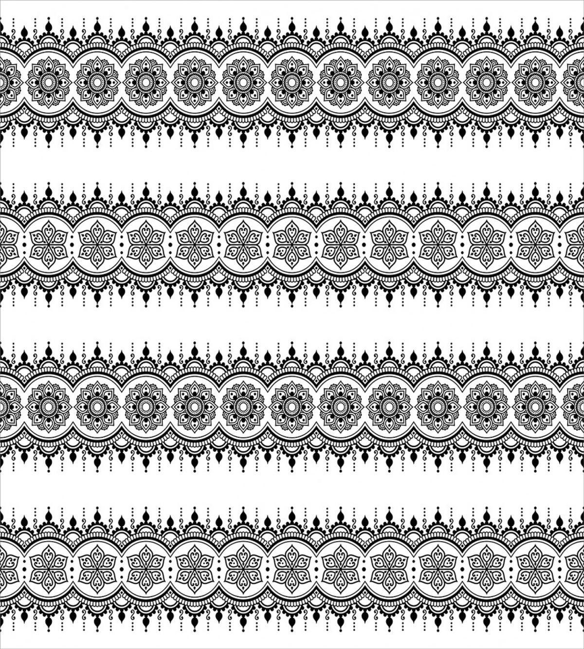 Monochrome Mandala Tattoo — Pattern