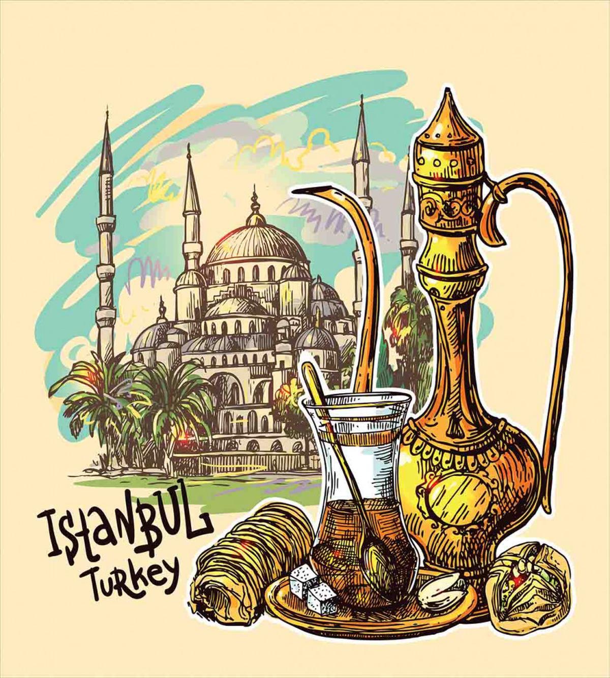 Teapot Sweets Turkish — Pattern