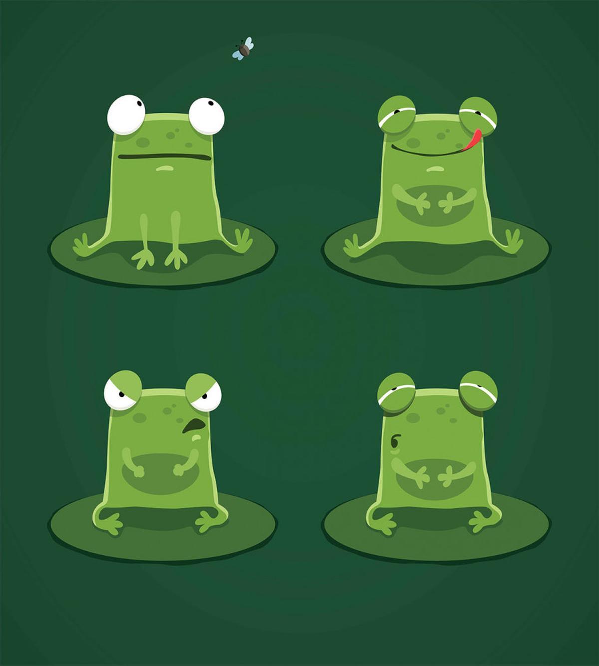 Frogs in Pond Lily Pad — Pattern