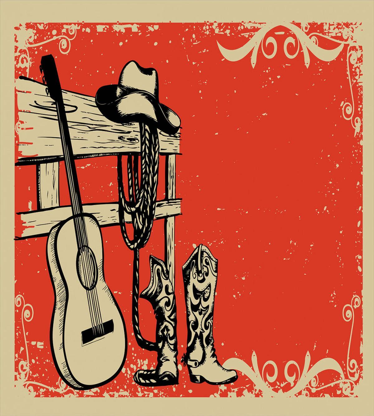 Country Music Wild West — Pattern