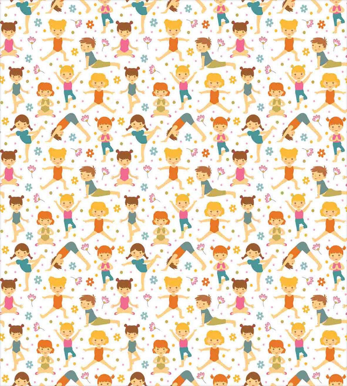 Girls Doing Yoga — Pattern