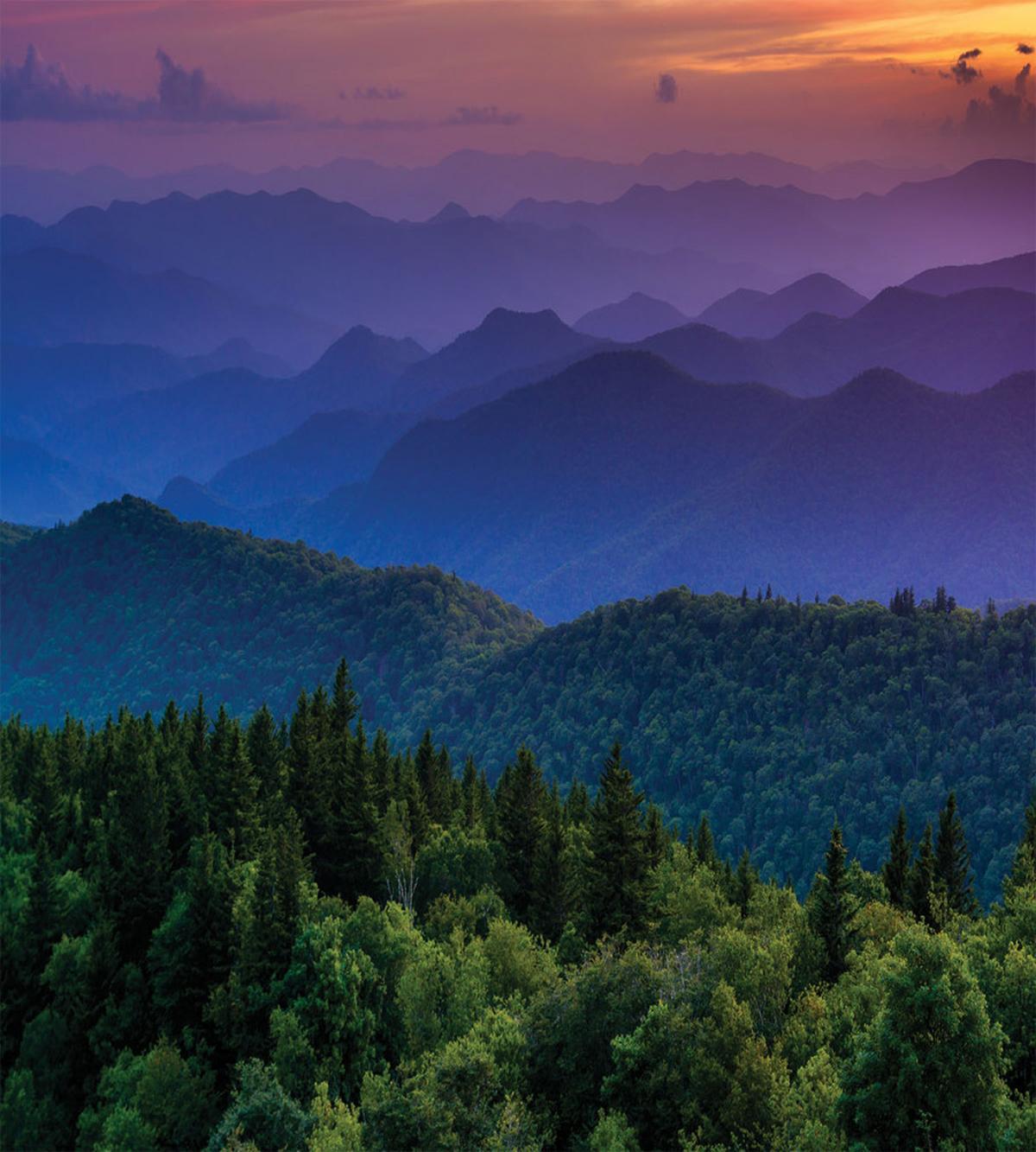 Colorful Sunset Photo — Pattern