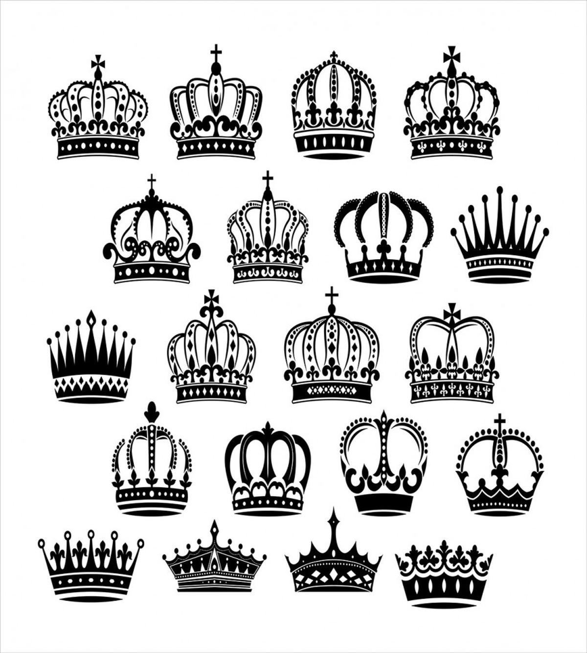 Royal Medieval Crowns Vintage — Pattern