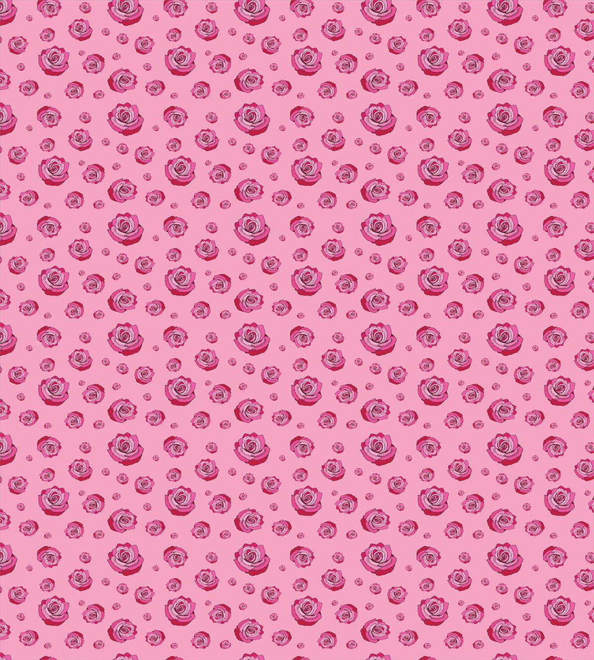 Pink Tones Monochrome Flowers — Pattern